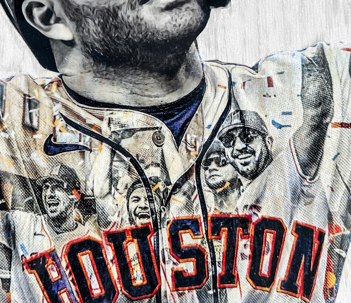 TUVE” (José Altuve) Houston Astros - 1/1 Original on Wood