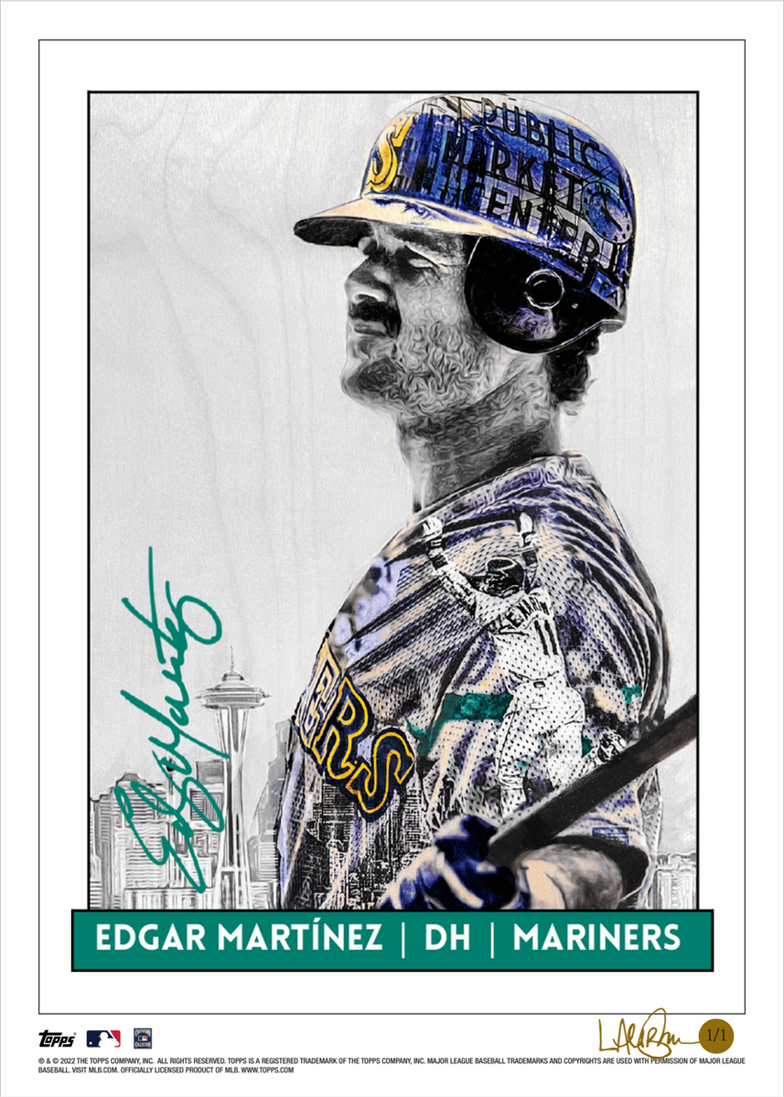 /5 Silver Artist Signature - Topps Wall Art (10x14) of card #870 by Lauren  Taylor - Shohei Ohtani