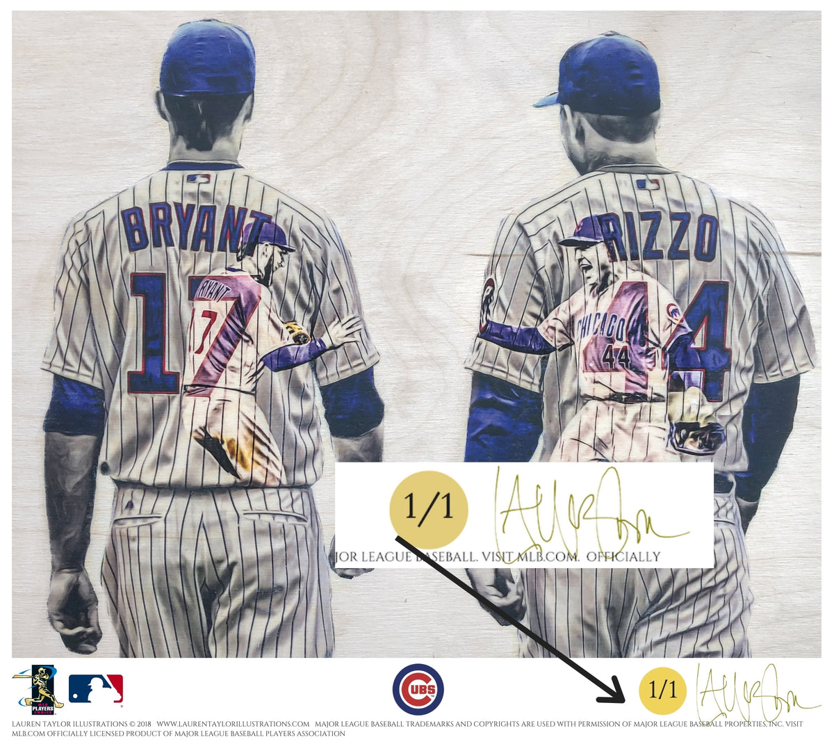 Chicago Cubs - Kris Bryant/Anthony Rizzo Bryzzo Player Hometown