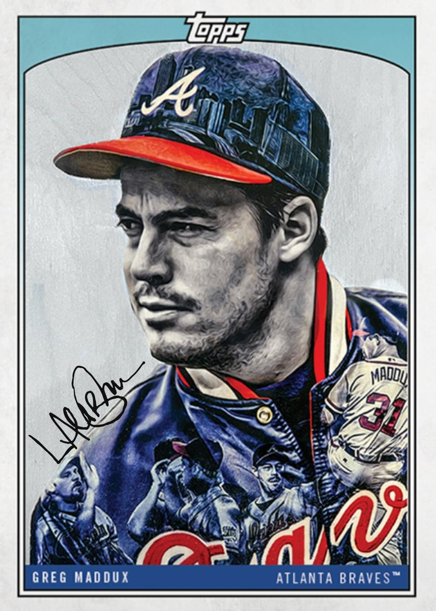 Lauren Taylor x Topps - Artist Autographed Greg Maddux Base Card