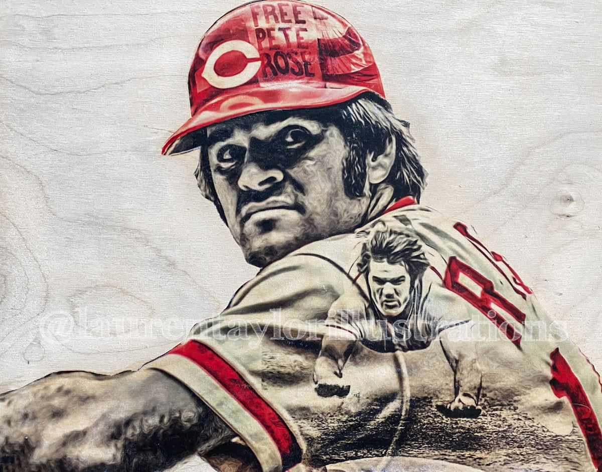 1975 Cincinnati Reds + Charlie Hustle Pete Rose, Lot Of 2 Shirts