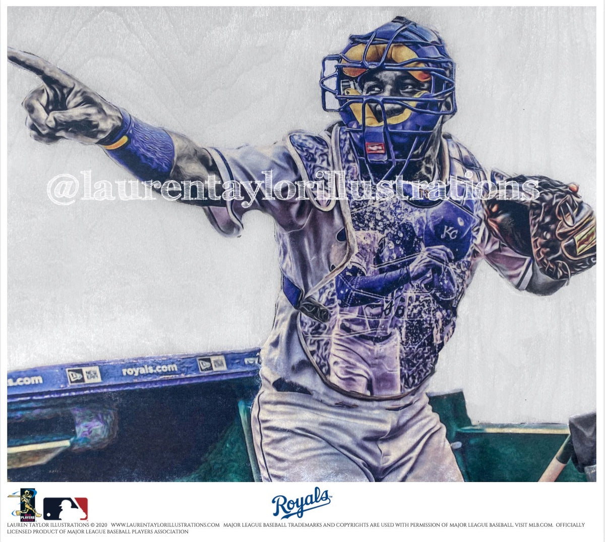 Salvador Perez Poster Kansas City Royals Baseball Illustrated 