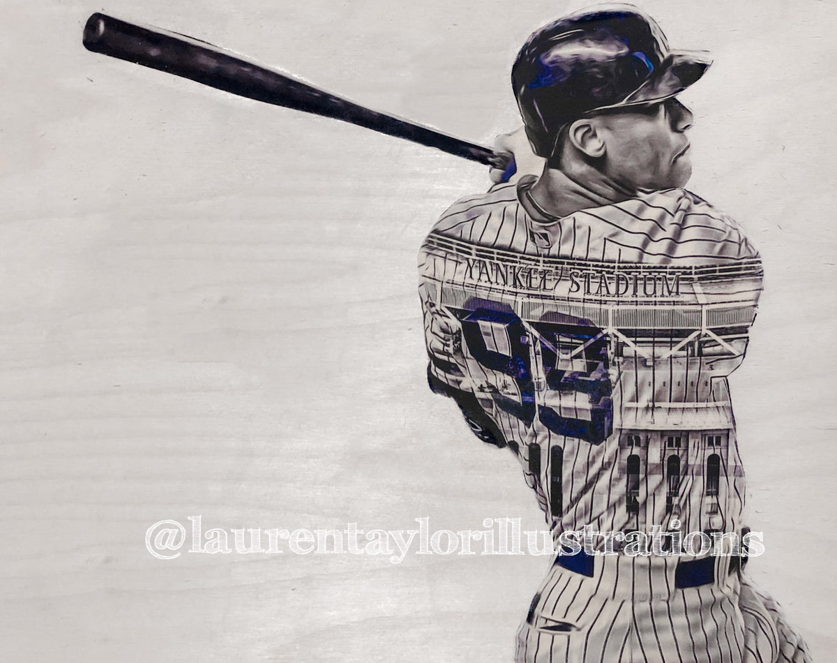 Aaron Judge Pencil Drawing Art Print 