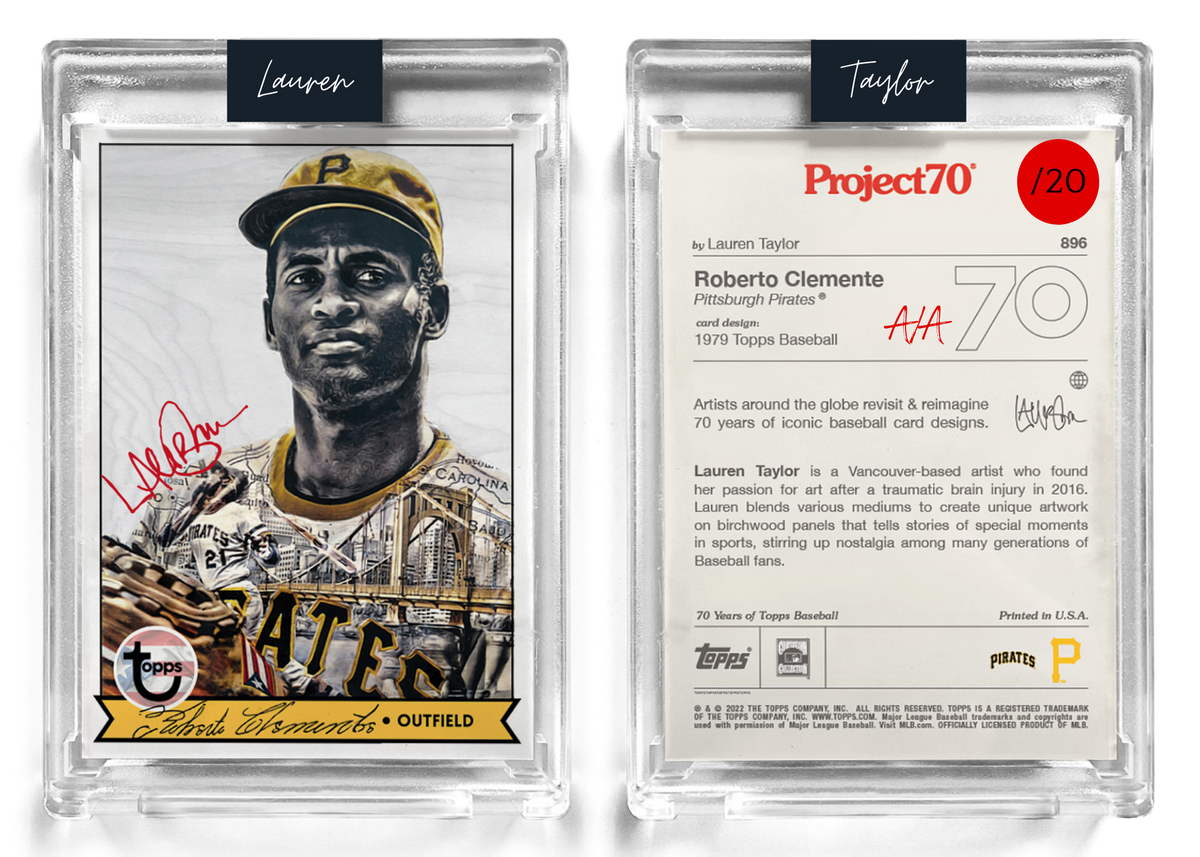 Topps Project70® Card 896 - 1959 Roberto Clemente by Lauren Taylor - PR:  4152