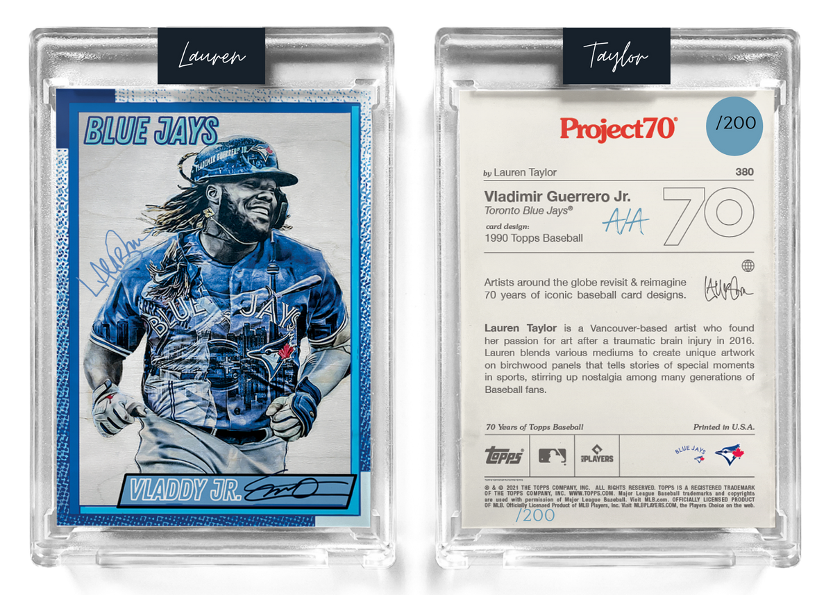 200 Baby Blue Artist Signature - Topps Project 70 130pt card #380 by