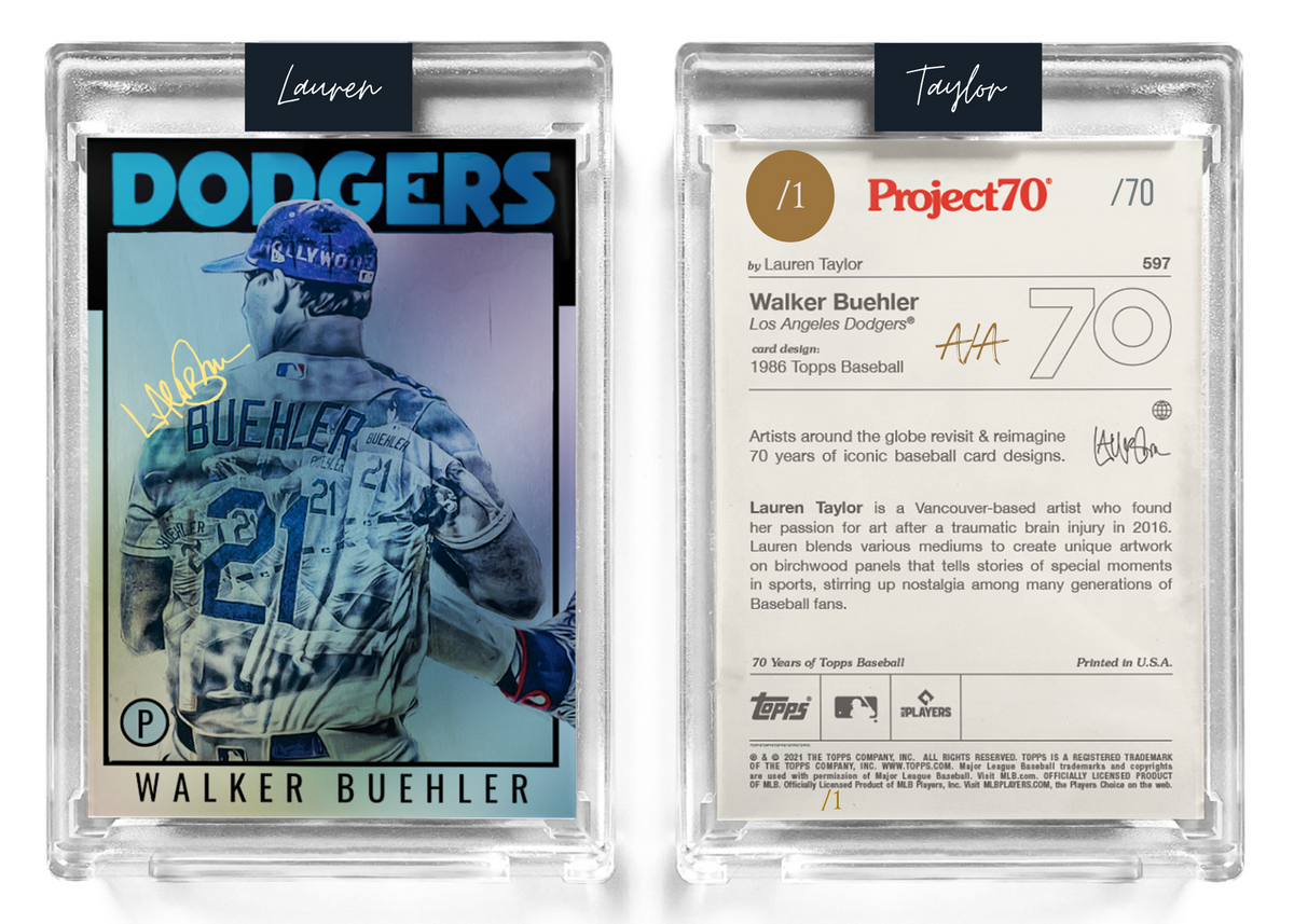 1/1 Gold Artist Signature - Aaron Judge Foil Variant 130pt Card #11 by  Lauren Taylor - Baseball Card