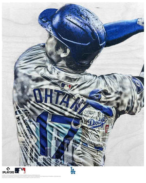 "ShoTime in LA - Part II" (Shohei Ohtani) Los Angeles Dodgers - Officially Licensed MLB Print - Limited Release METALLIC GOLD ARTIST AUTO 1/1