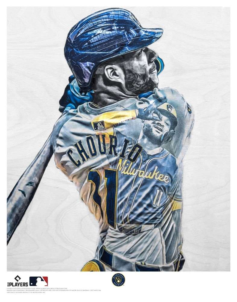 "Chourio" (Jackson Chourio) Milwaukee Brewers - Officially Licensed MLB Print - Limited Release /200