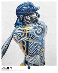 "Chourio" (Jackson Chourio) Milwaukee Brewers - Officially Licensed MLB Print - Limited Release /200