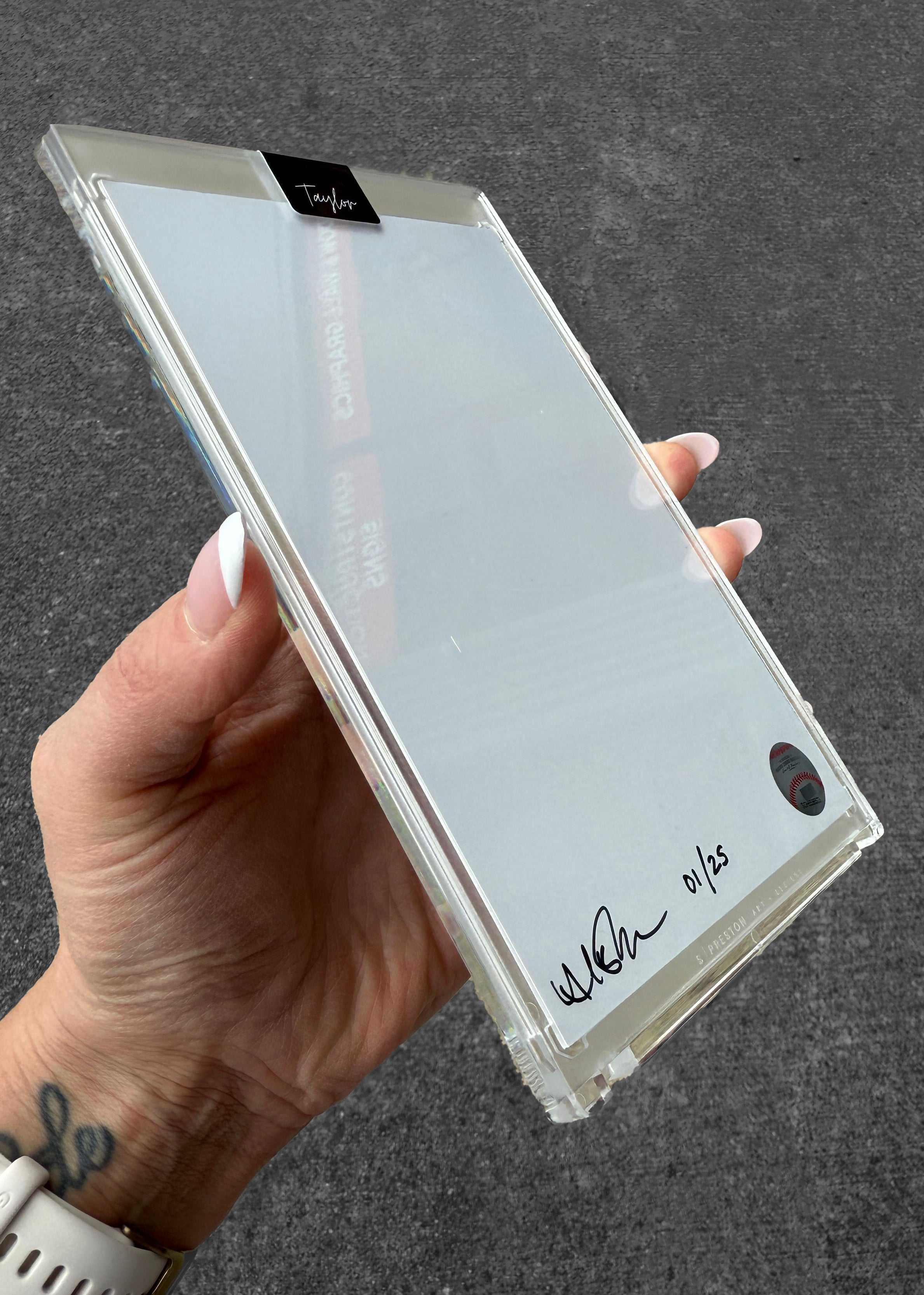 "PCA" (Pete Crow-Armstrong) MLB Print Collectible 4x6 Art Slab - /25 Artist Autograph