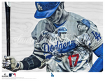 "50/50 Club" (Shohei Ohtani) Los Angeles Dodgers - Officially Licensed MLB Print - Limited Release /250