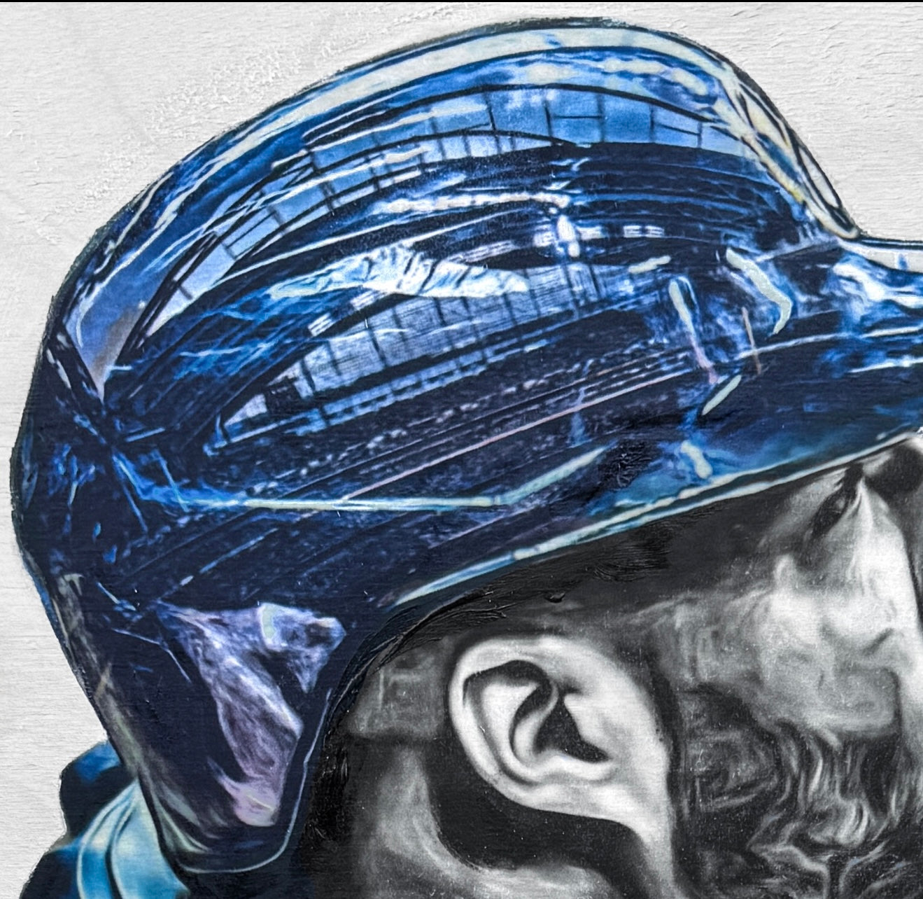 "Chourio" (Jackson Chourio) Milwaukee Brewers - 1/1 Original on Birchwood 16x20
