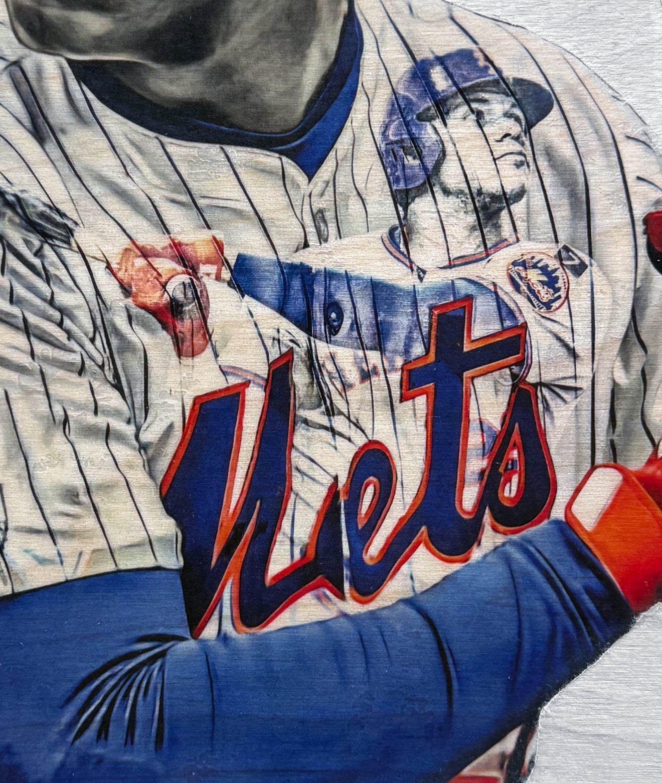 "From the Bronx to Queens" (Juan Soto) New York Mets - 1/1 Original on Birchwood