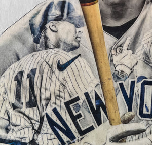 "Volpe” (Anthony Volpe) New York Yankees - 1/1 Original on Birchwood