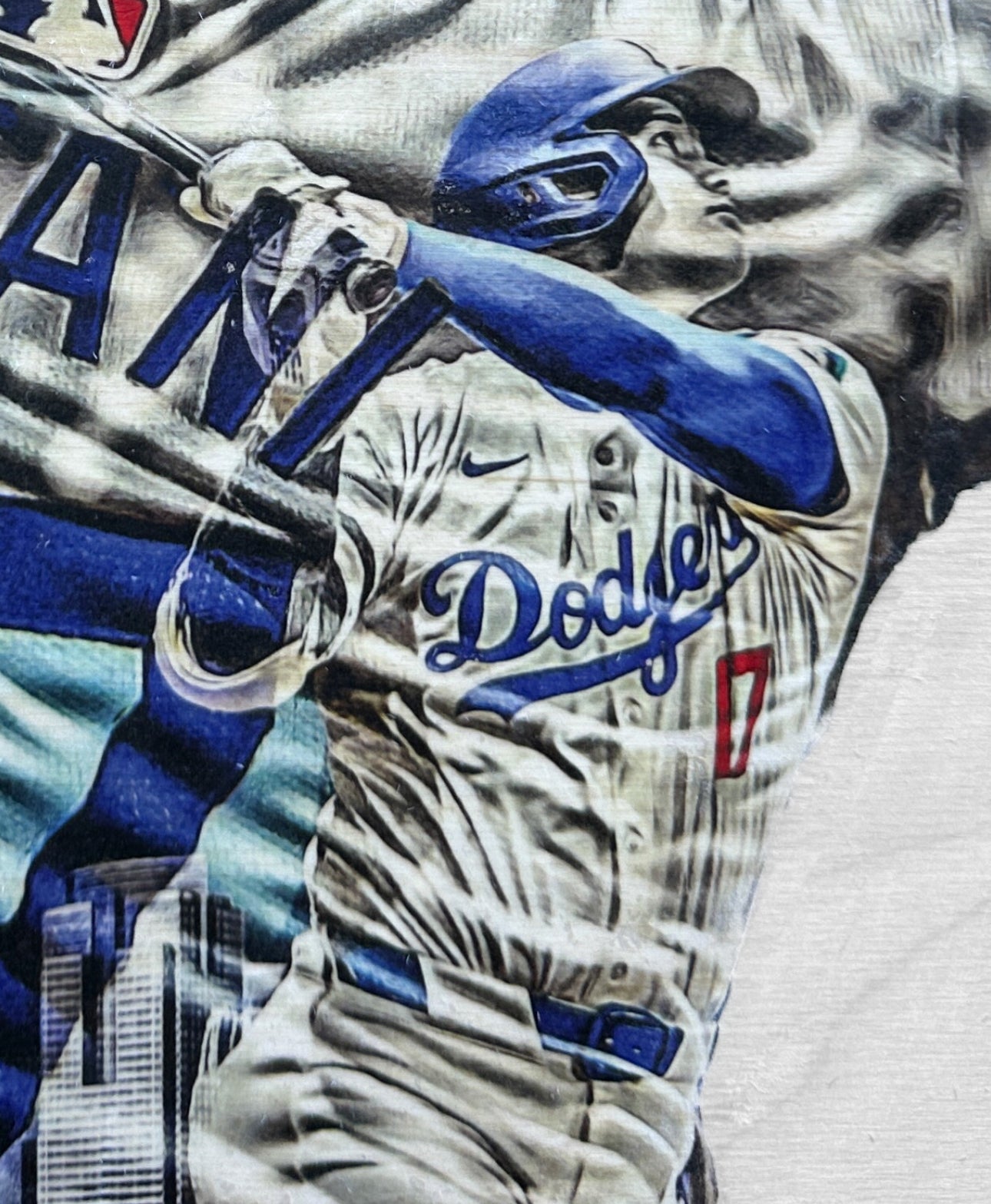 "ShoTime in LA Part II" (Shohei Ohtani) Los Angeles Dodgers - 1/1 Original on Birchwood