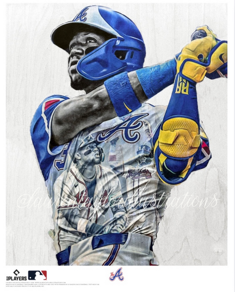 "Ronnie" (Ronald Acuña Jr.) Atlanta Braves - Officially Licensed MLB Print - Limited Release /200