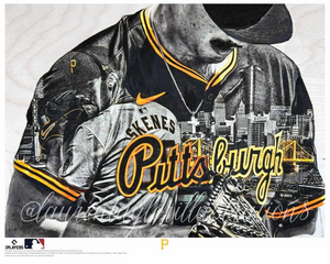 "sKenes" (Paul Skenes) Pittsburgh Pirates - Officially Licensed MLB Print - Limited Release /200