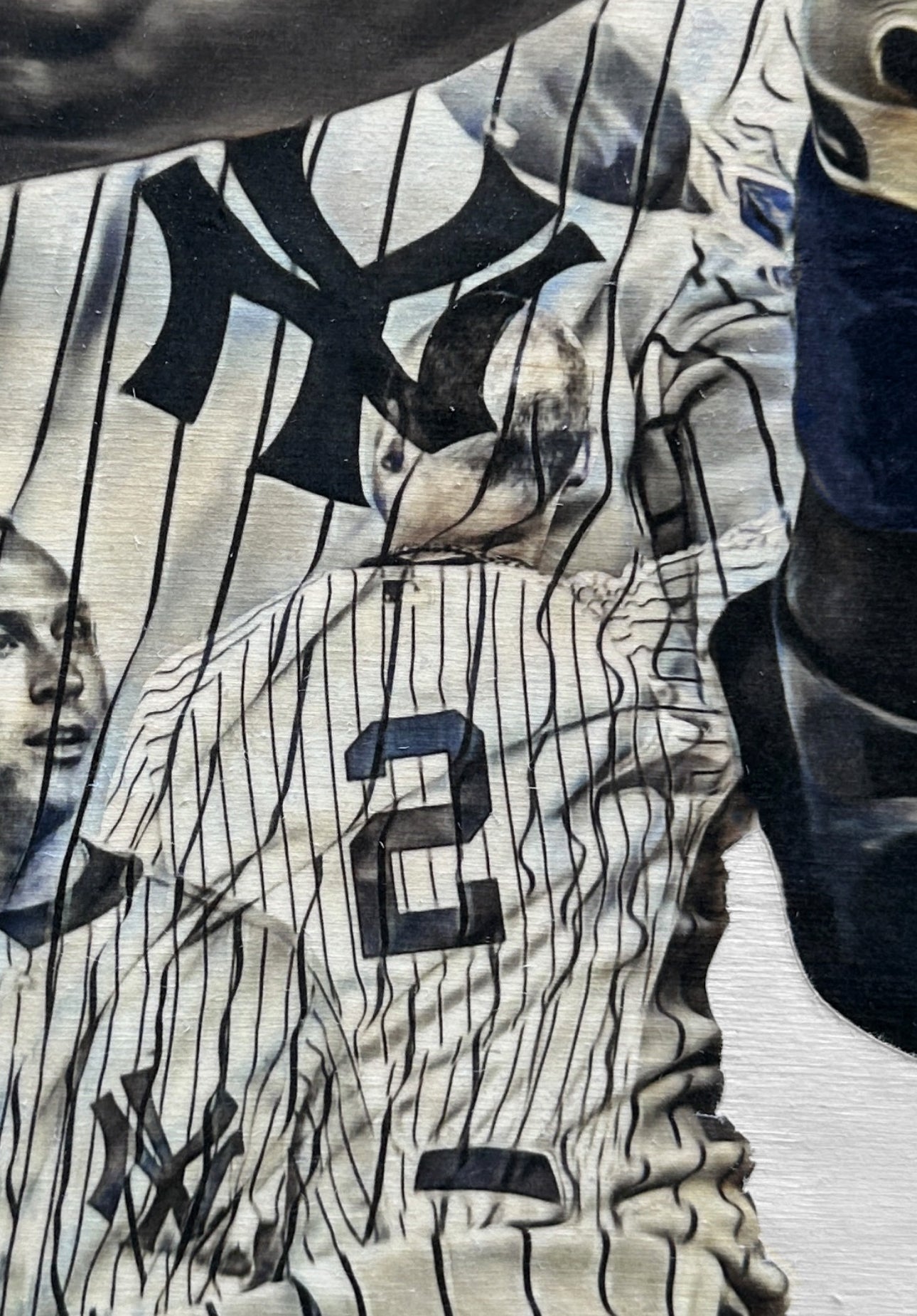 "Jeter" (Derek Jeter) New York Yankees - Officially Licensed Cooperstown Collection MLB Print - Limited Release /200