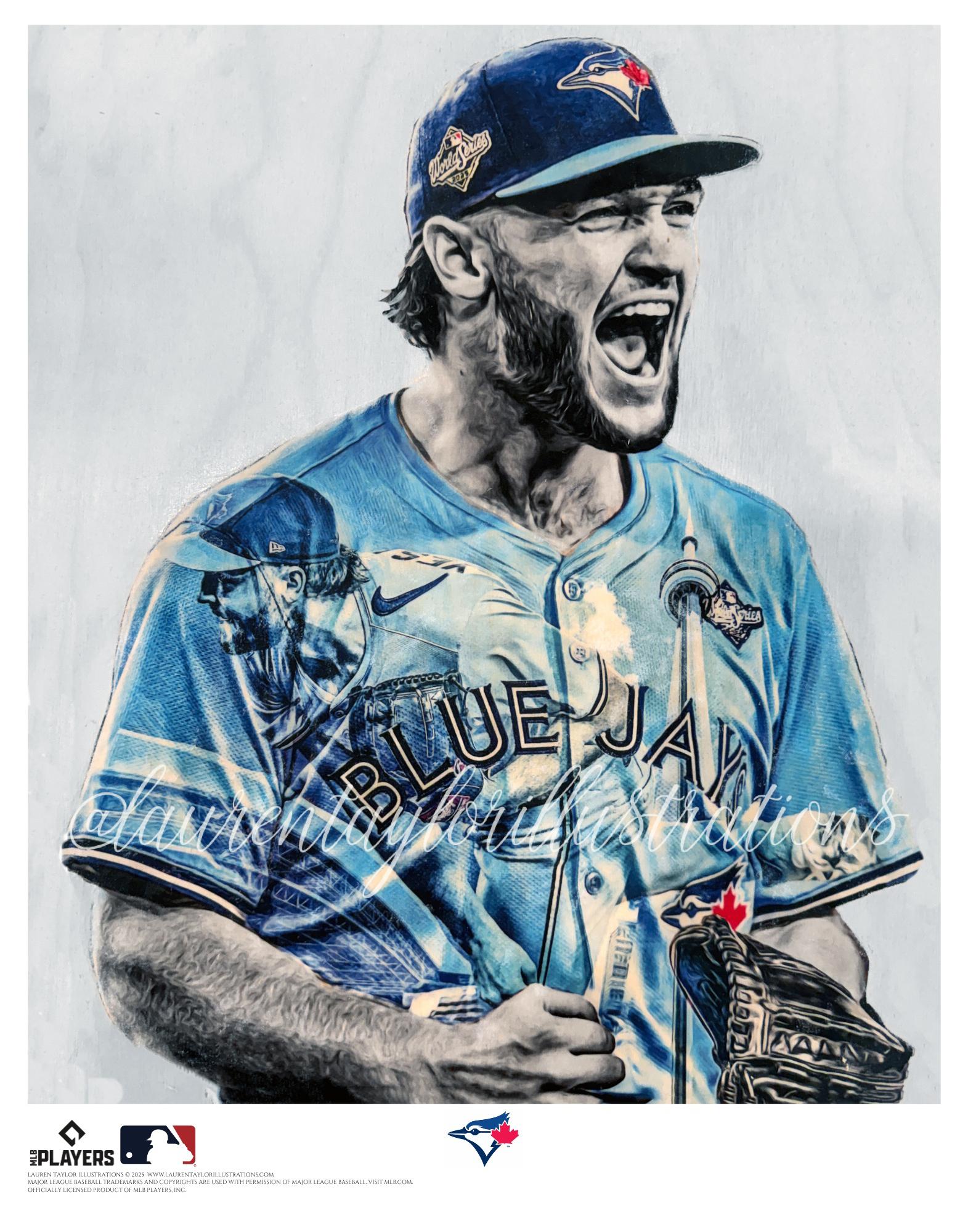 "yeSAVAGE" (Trey Yesavage) Toronto Blue Jays - Officially Licensed MLB Print - Limited Release /500