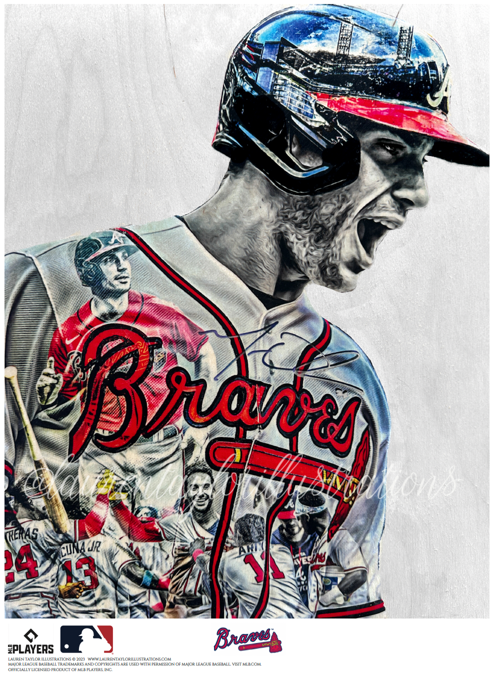 "Oly" (Matt Olson) Atlanta Braves - Officially Licensed MLB Print - Limited Release /500