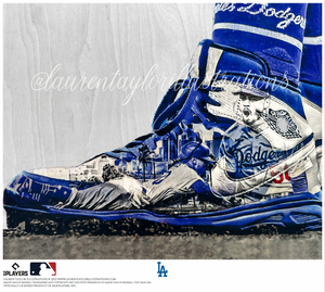 "In the Details" (Mookie Betts) Los Angeles Dodgers - Officially Licensed MLB Print - Limited Release /500