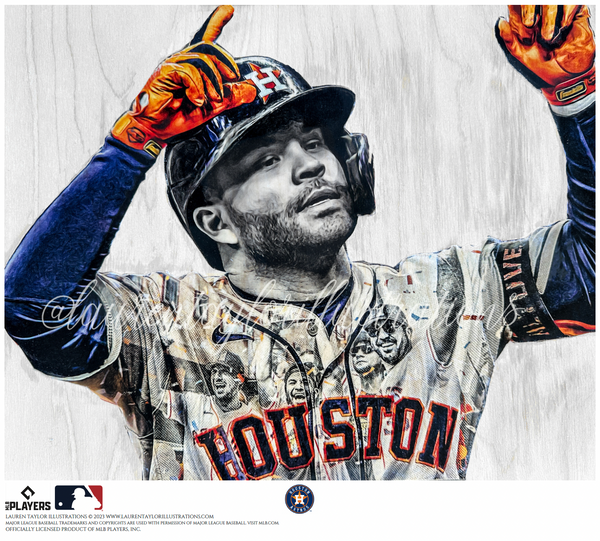 Gigante (Jose Altuve) Officially Licensed MLB Print Limited