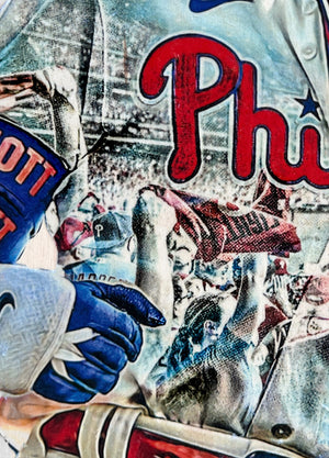 "AOK" (Bryson Stott) Philadelphia Phillies - Officially Licensed MLB Print - Limited Release /500