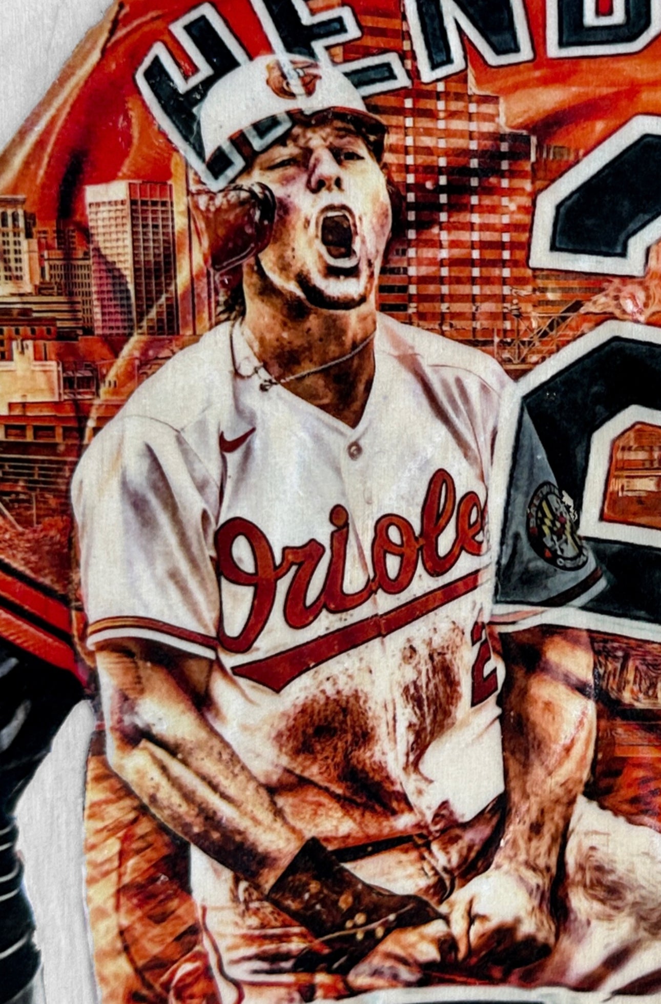 "Gunnar" (Gunnar Henderson) Baltimore Orioles - Officially Licensed MLB Print - Limited Release /500