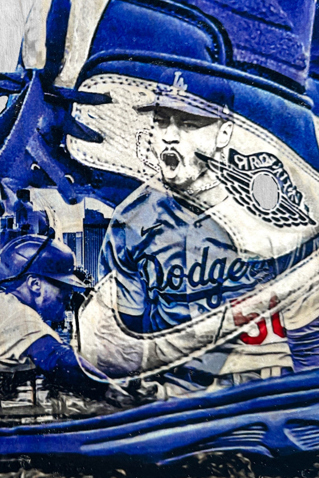 "In the Details" (Mookie Betts) Los Angeles Dodgers - 1/1 Original on Birchwood