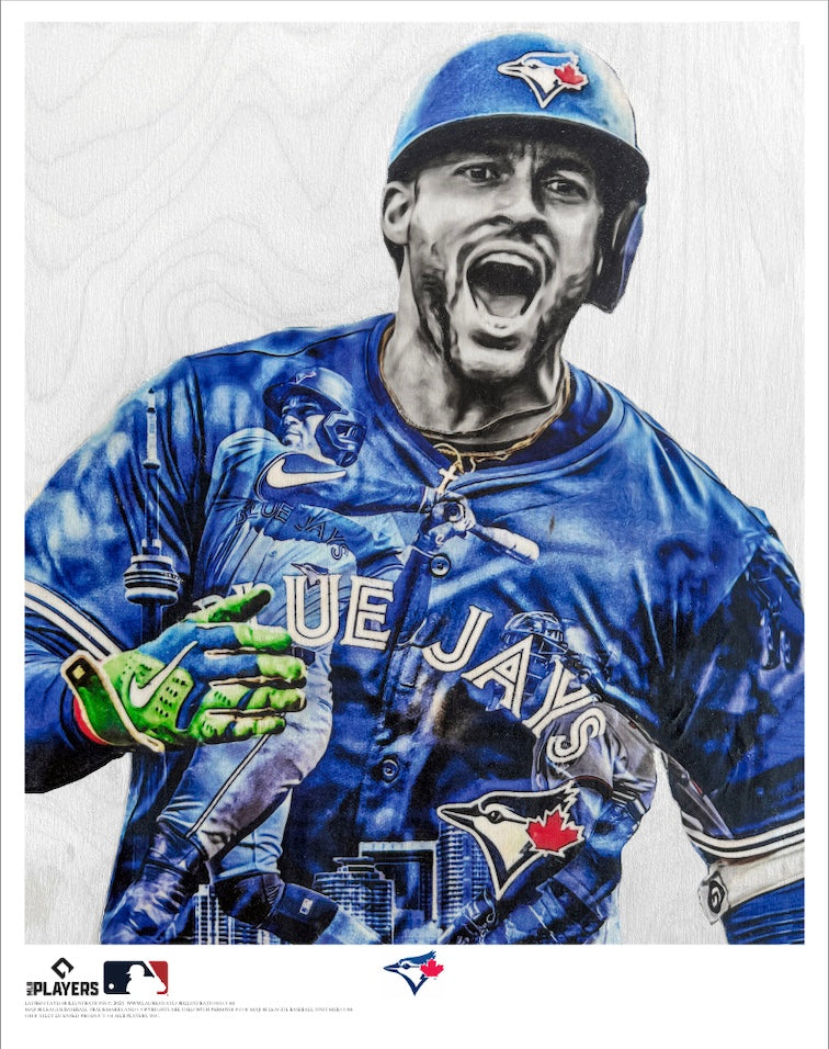 "GS4" (George Springer) Toronto Blue Jays - Officially Licensed MLB Print - Limited Release /200