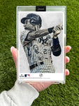 "Jeter" (Derek Jeter) MLB Print Collectible 4x6 Art Slab - /25 Artist Autograph