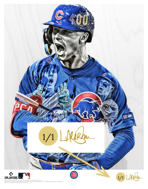 "MVPete" (Pete Crow-Armstrong) Chicago Cubs - Officially Licensed MLB Print - Limited Release METALLIC GOLD ARTIST AUTO 1/1