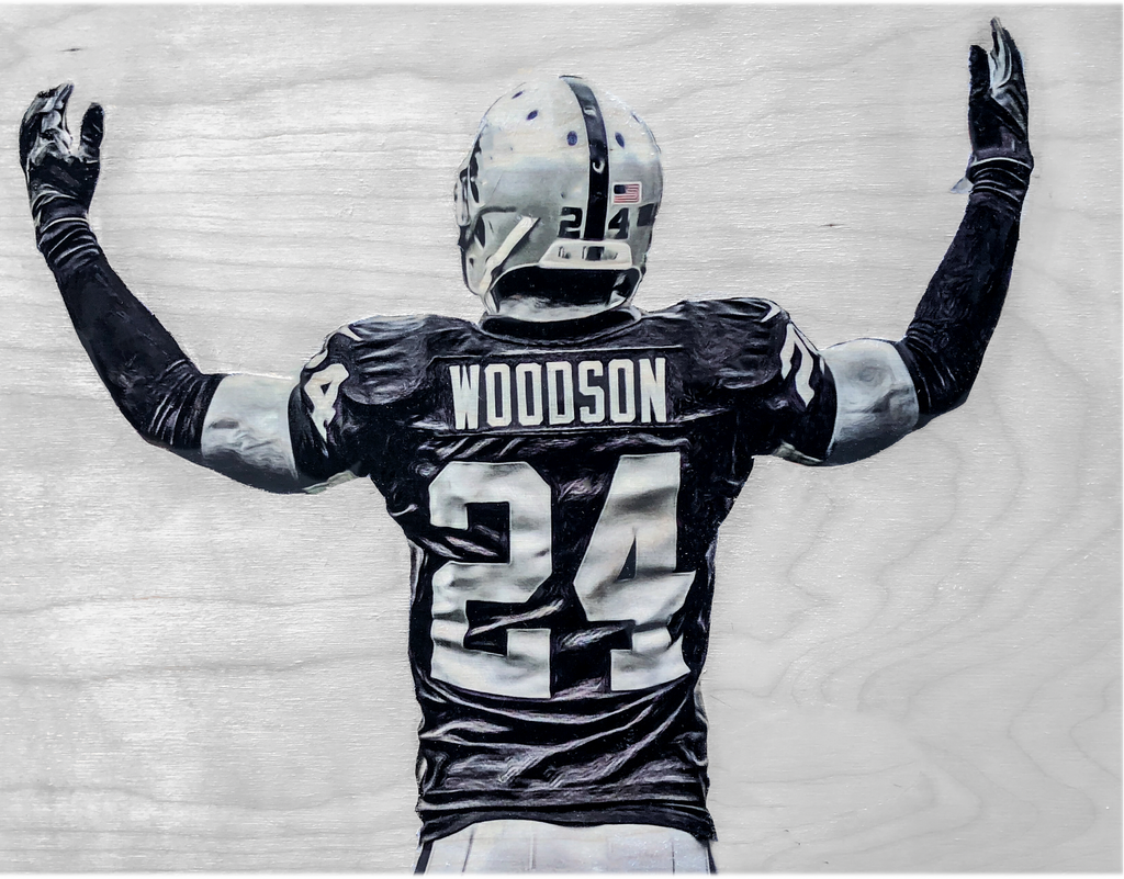 "Woodson" (Charles Woodson) Oakland - Football Print