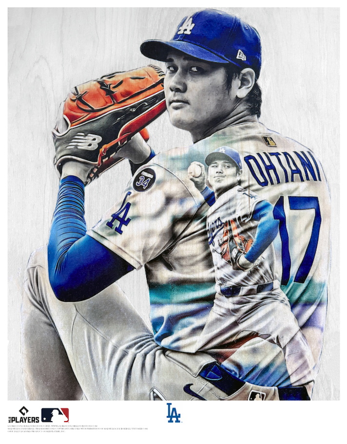 "The Unicorn" (Shohei Ohtani) Los Angeles Dodgers - Officially Licensed MLB Print - Limited Release /200