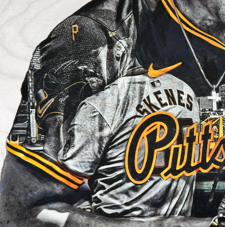 "sKenes" (Paul Skenes) Pittsburgh Pirates - Officially Licensed MLB Print - Limited Release /200