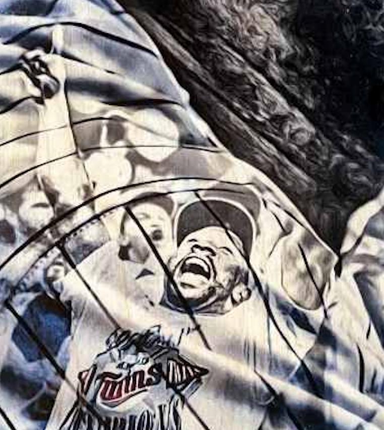 "Puck" (Kirby Puckett) Minnesota Twins- 1/1 Original on Wood