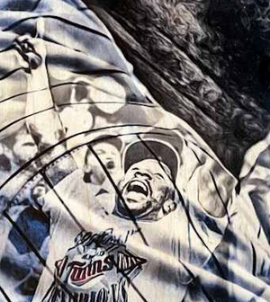 "Puck" (Kirby Puckett) Minnesota Twins - Officially Licensed MLB Cooperstown Print - Limited Release /200