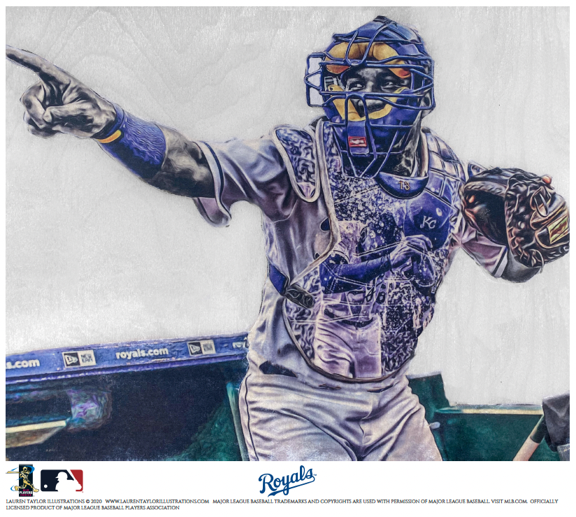 "Salvy" (Salvador Perez) Kansas City Royals - Officially Licensed MLB Print - Limited Release