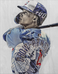 "PCA" (Pete Crow-Armstrong) Chicago Cubs - 1/1 Original on Birchwood