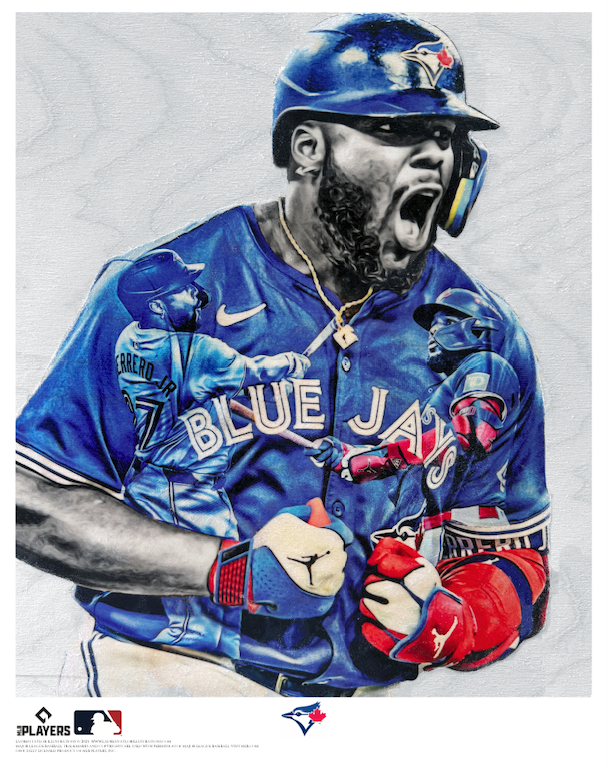 "Plakata" (Vladimir Guerrero Jr.) Toronto Blue Jays - Officially Licensed MLB Print - Limited Release /200
