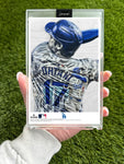 "Sho Time in LA Part II" MLB Print Collectible 4x6 Art Slab - 1/1 Gold Artist Autograph