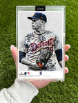 "Skubal" (Tarik Skubal) MLB Print Collectible 4x6 Art Slab - 1/1 Gold Artist Autograph