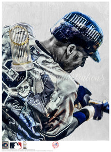 "Captain Jeter" (Derek Jeter) New York Yankees - Officially Licensed MLB Print - Limited Release /500