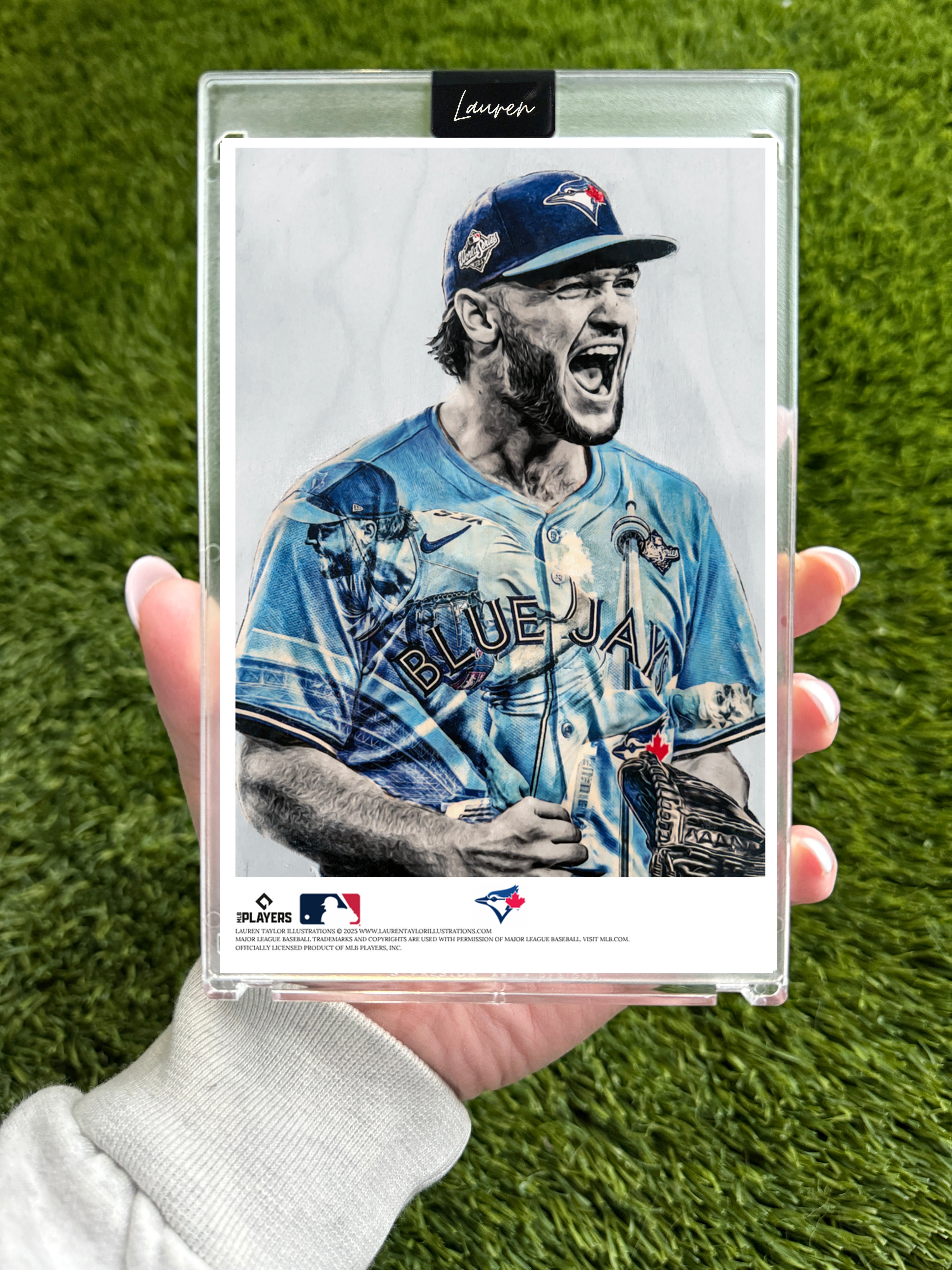 "yeSAVAGE" (Trey Yesavage) Toronto Blue Jays MLB Print Collectible 4x6 Art Slab - /25 Artist Autographed