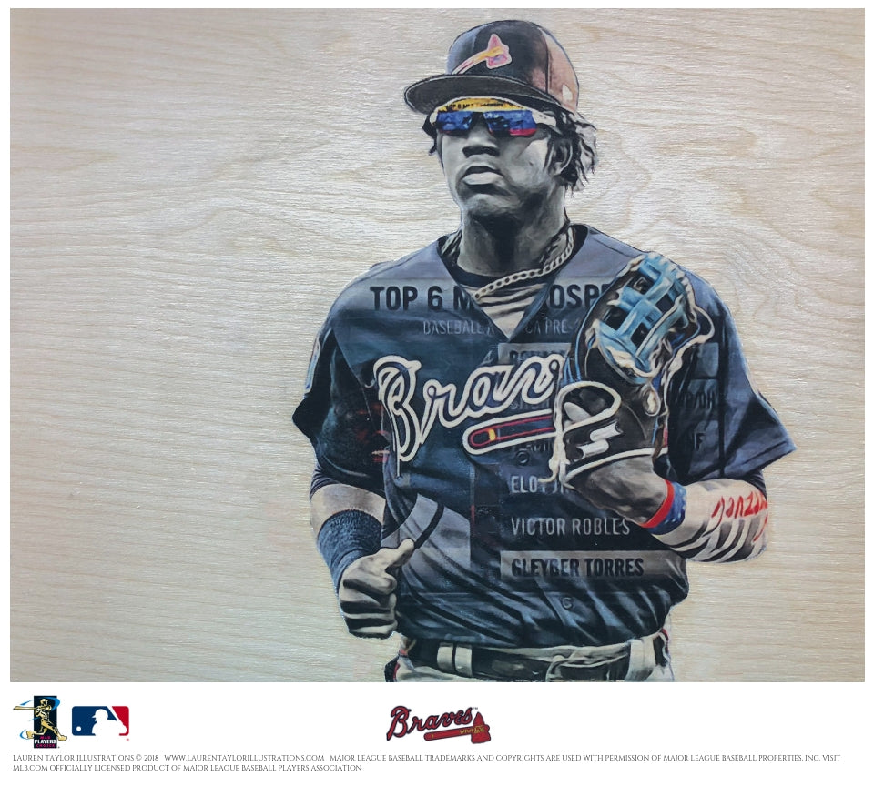 "Acuna" (Ronald Acuna Jr.) Atlanta Braves - Officially Licensed MLB Print
