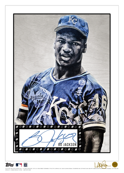 1/1 Gold Artist Signature - Topps Wall Art (10x14) of card #11 by Lauren  Taylor - Aaron Judge