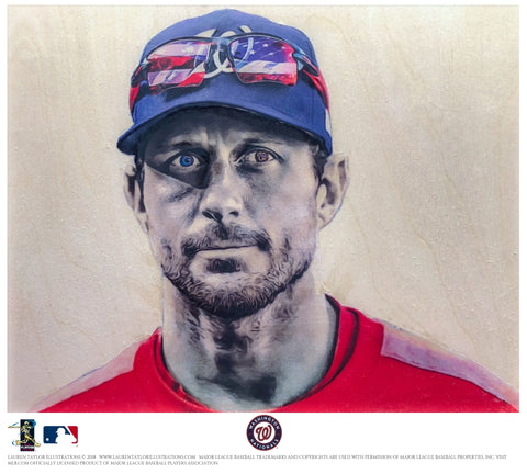 "Scherzer" - Officially Licensed MLB Print