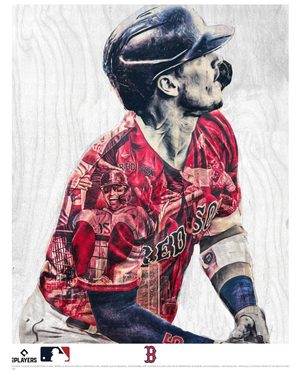 "Kiké" (Kiké Hernández) Boston Red Sox - Officially Licensed MLB Print - /500 Limited Release