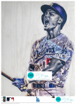"C-Seag" (Corey Seager) Los Angeles Dodgers - Officially Licensed MLB Print - TEAL SIGNATURE LIMITED RELEASE /20