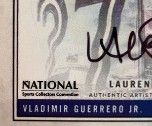 Lauren Taylor x Topps - Artist Autographed Vladimir Guerrero Jr. Base